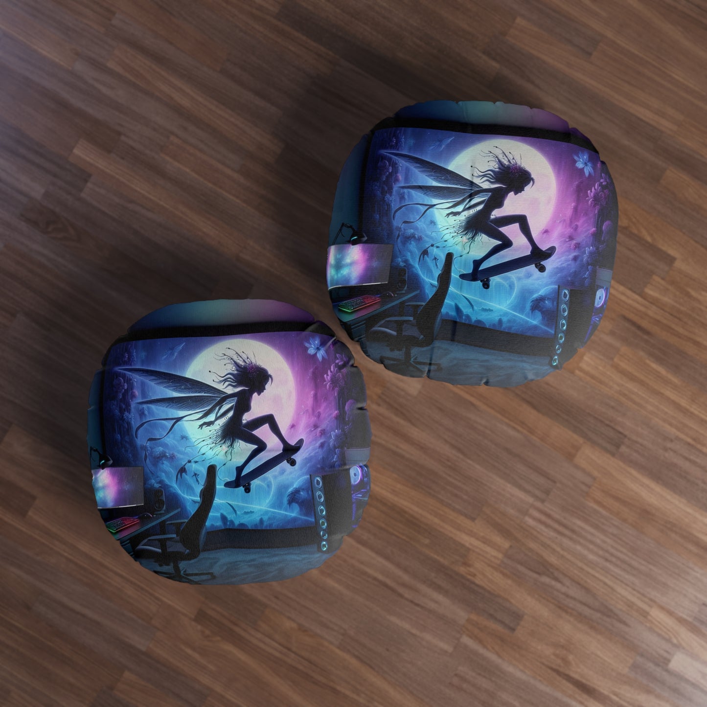 Poduszka | Poduszka podłogowa | Pikowana | Okrągły | Mitologia Sylf | Duch Powietrza