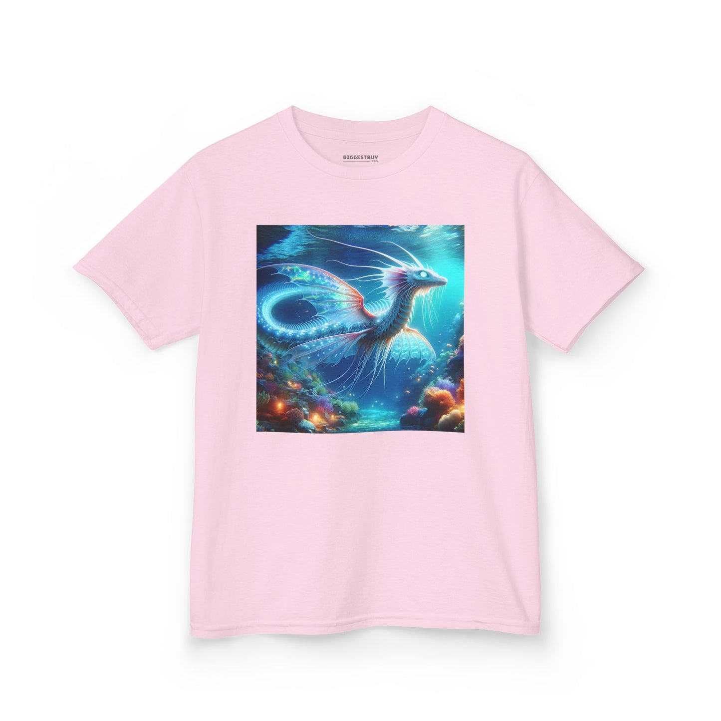 T-Shirt | Koszulka dziecięca | Ciężka bawełna | Mitologia morska | Ryujin | Smok wodny