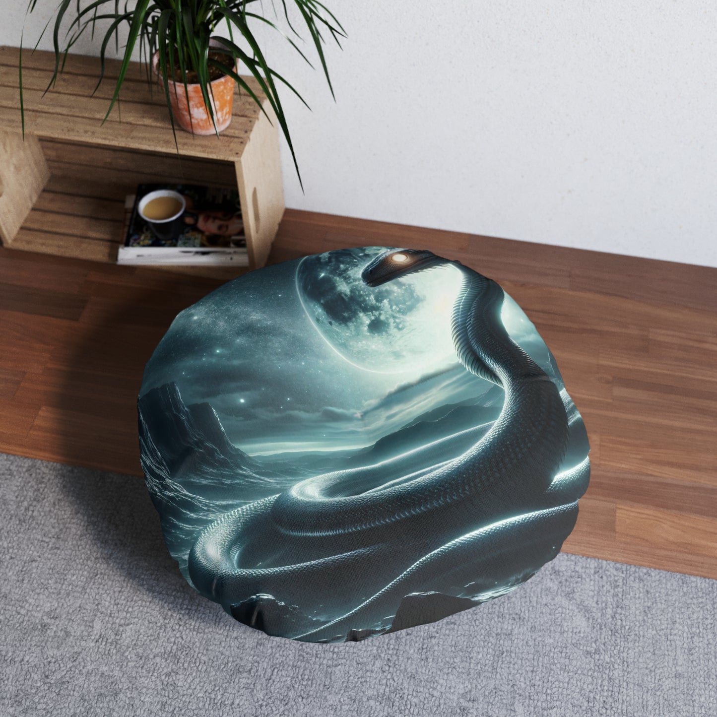 تکیہ | فرش کا تکیہ | ٹفٹڈ | گول | نورس اساطیر | جورموندگندر | عظیم سمندر