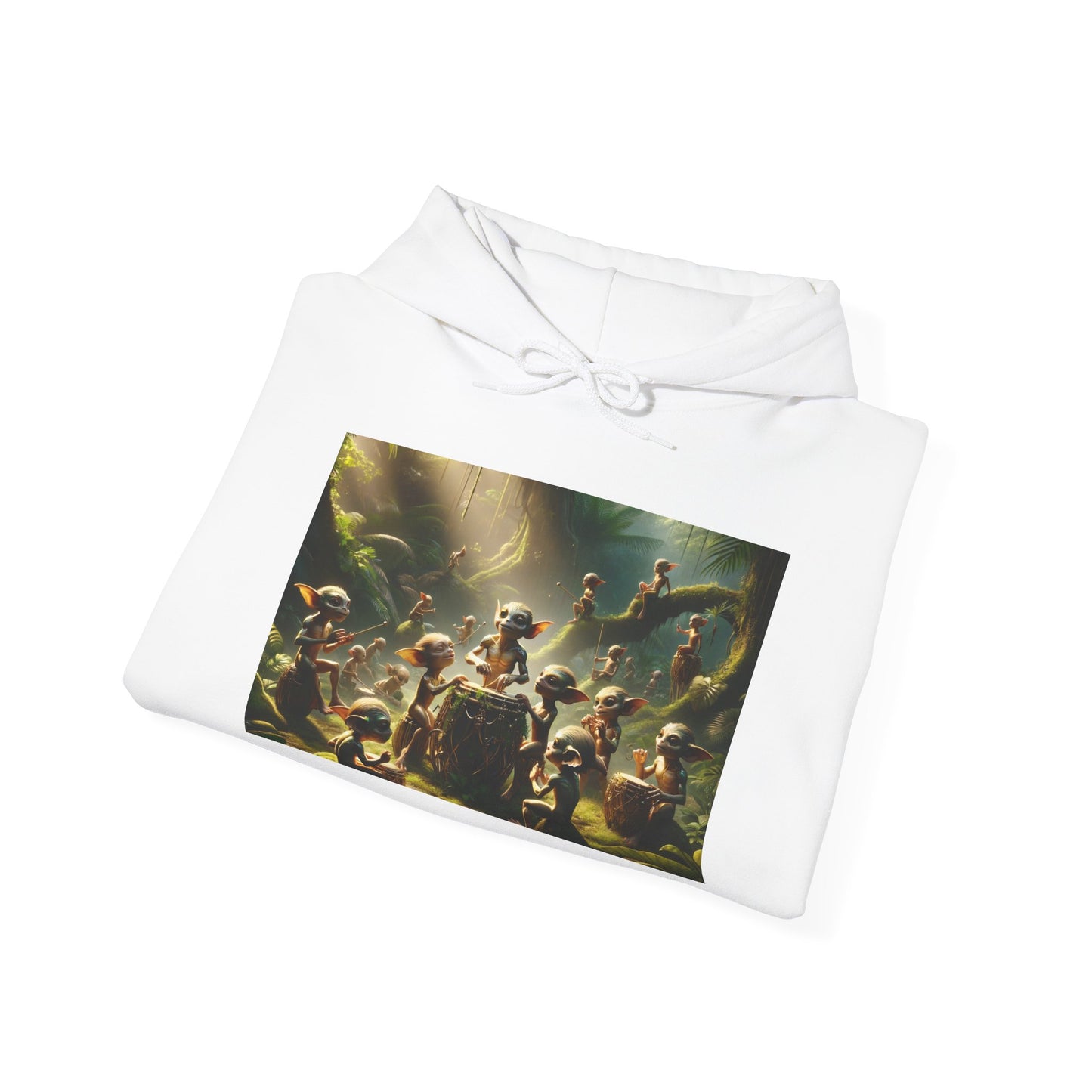 เสื้อมีฮู้ด | ยูนิเซ็กส์ | เสื้อสเวตเตอร์มีฮู้ด | ผ้าผสมเนื้อหนา | แฟนตาซีป่า | วิถีธรรมชาติ | ภูตน้อย