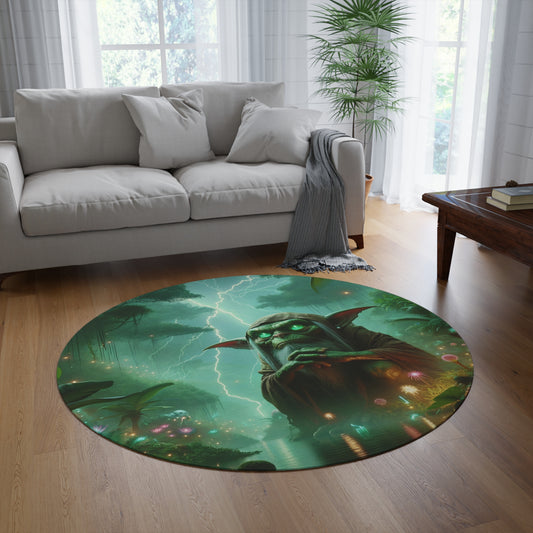 Rug | Round | Shamanic Fantasy | Boggart | Goblin