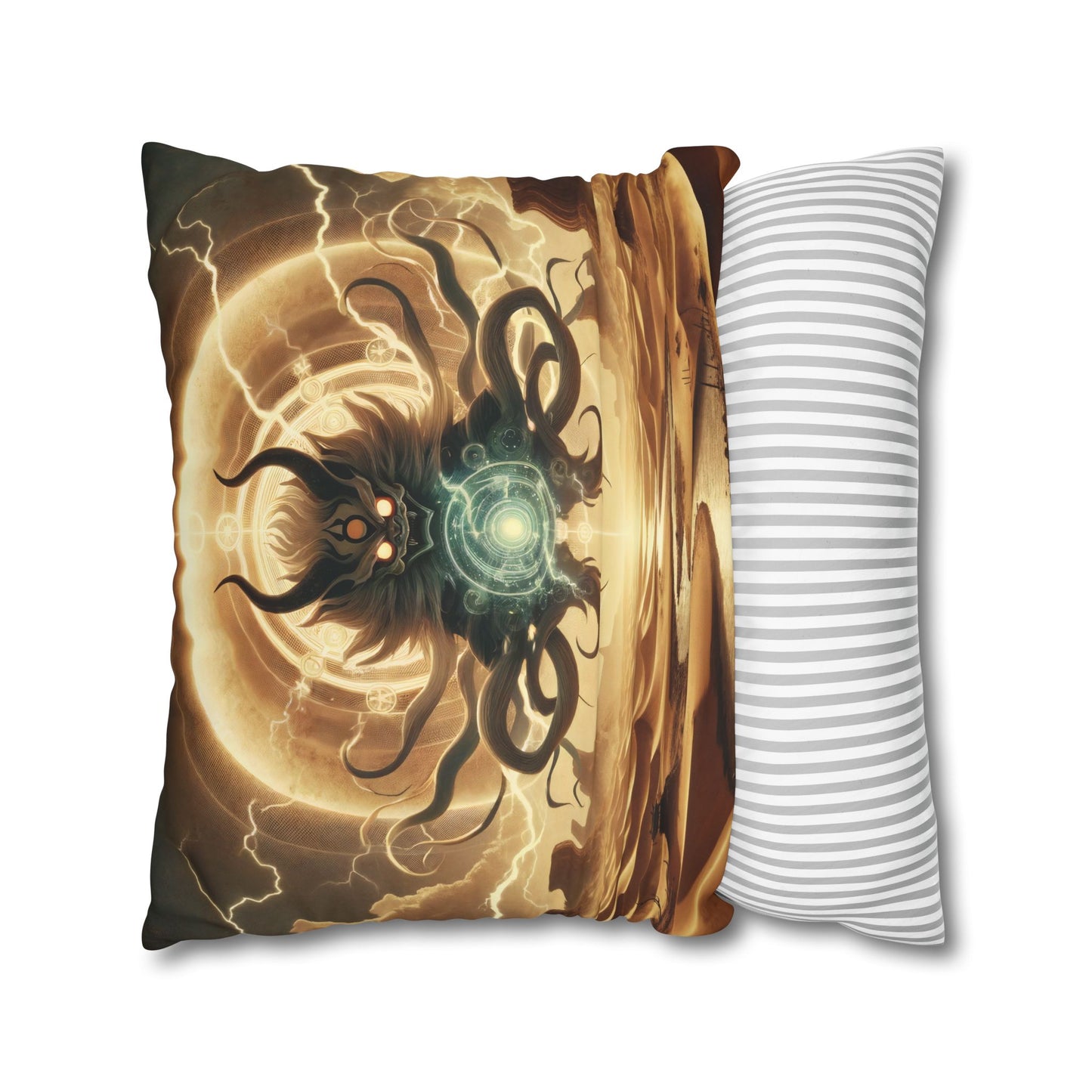Funda de almohada | Cuadrado | Lienzo de poliéster | Horror Cósmico | Entidad Lovecraftiana | Caos