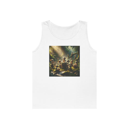 Podkoszulek | Unisex | Ciężka bawełna | Folklor leśny | Małe istoty | Bębny