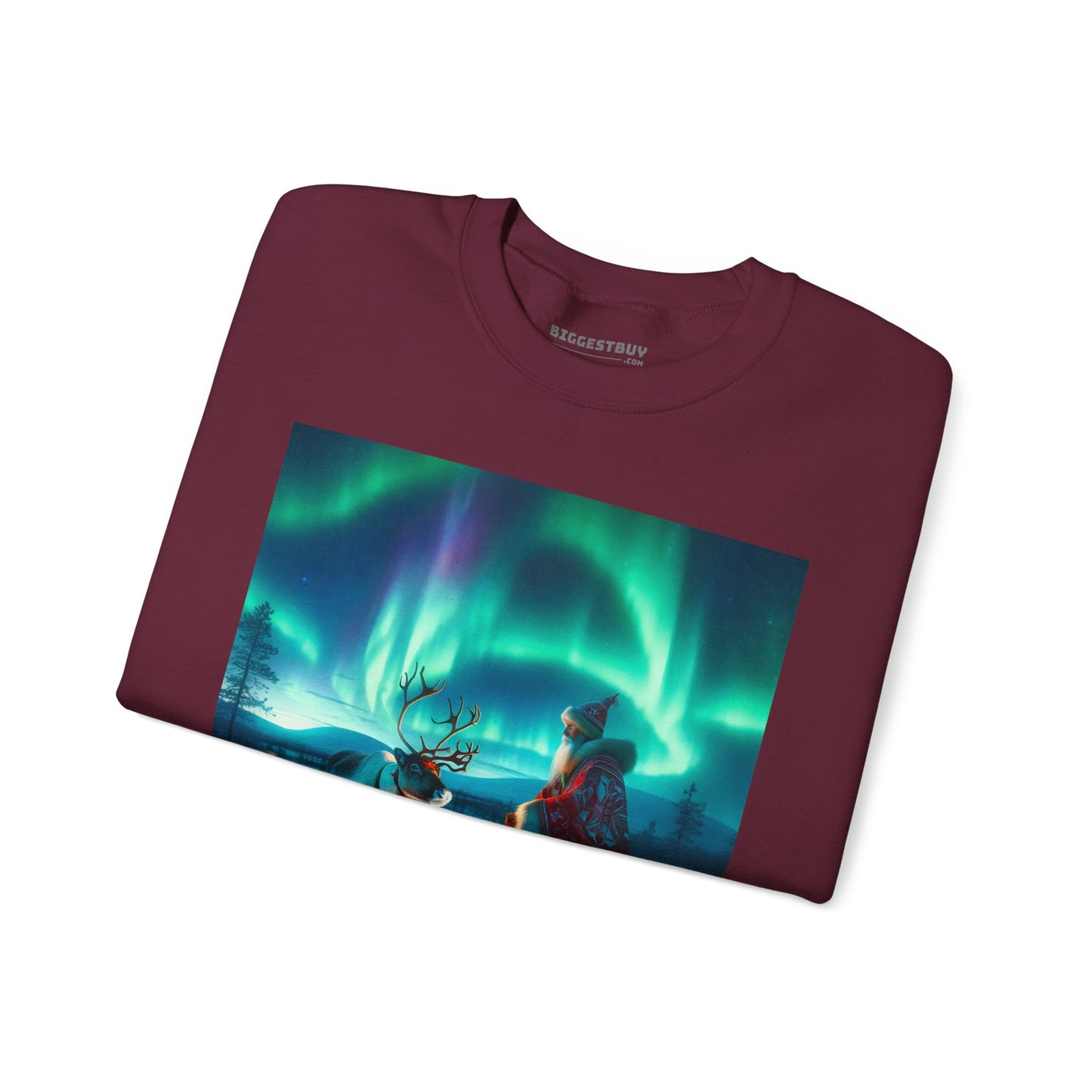 Bluza dresowa | Unisex | Okrągły dekolt | Gruba mieszanka | Szamanizm Polarny | Wizja Saamów