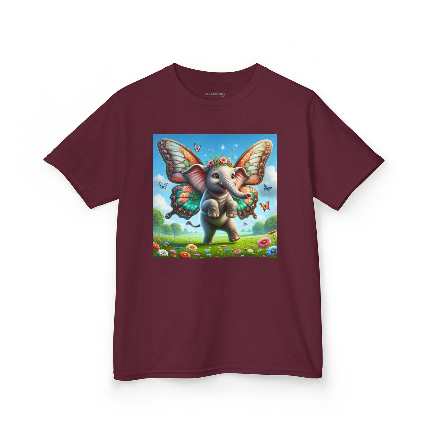 T-Shirt | Koszulka dziecięca | Ciężka bawełna | Baśniowa fauna | Airavata | Słonik
