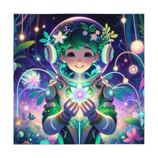 Tafelkleed | Technofantasie | Cybernatuur | Groen Wezen