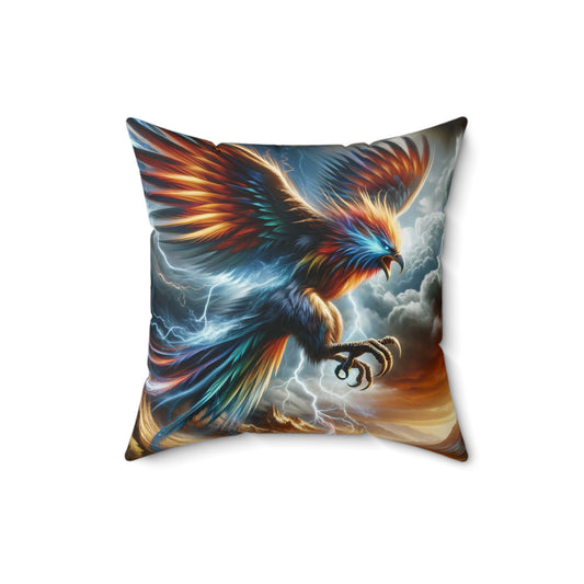 Bantal | Poliester | Persegi | Legenda Phoenix | Api Keabadian