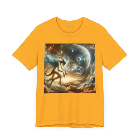 T-Shirt | Unisex | Kaos Jersey | Lengan Pendek | Kosmik Lovecraftian | Entitas Kuno