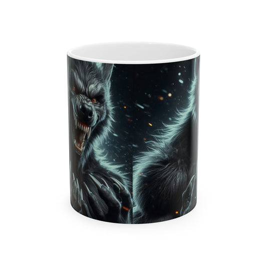 Mug | Ceramic | White | Dark Fantasy | Lycanthrope | Werewolf