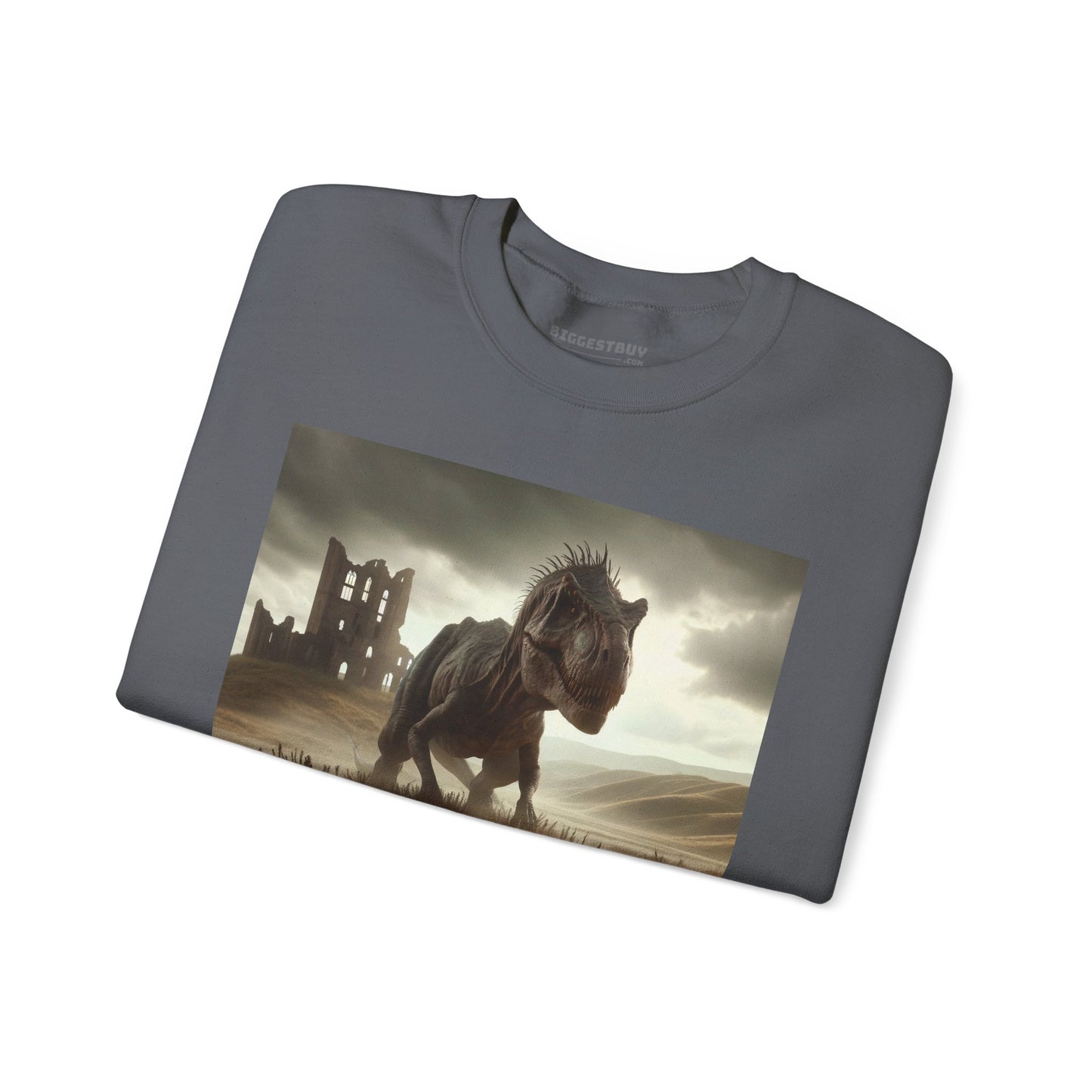Felpa | Unisex | Girocollo | Misto pesante | Paleofinzione | Dinosauri Preistorici | T-Rex