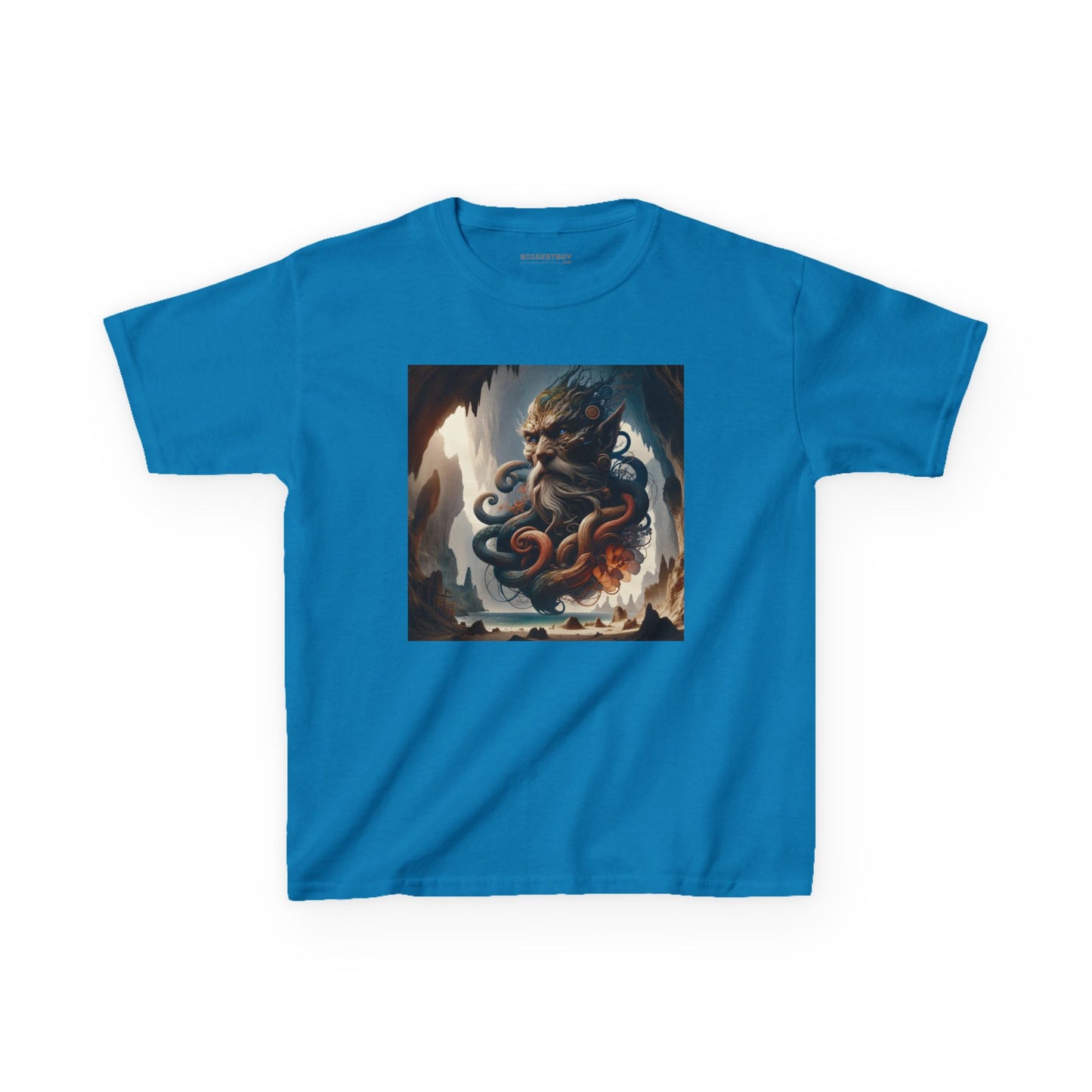 Camiseta | Camiseta Infantil | Algodão Pesado | Mitologia Marinha | Deus do Mar