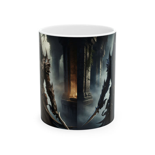 قدح | سيراميك | أبيض | فانتازيا مظلمة | قاتل مأجور | شبح