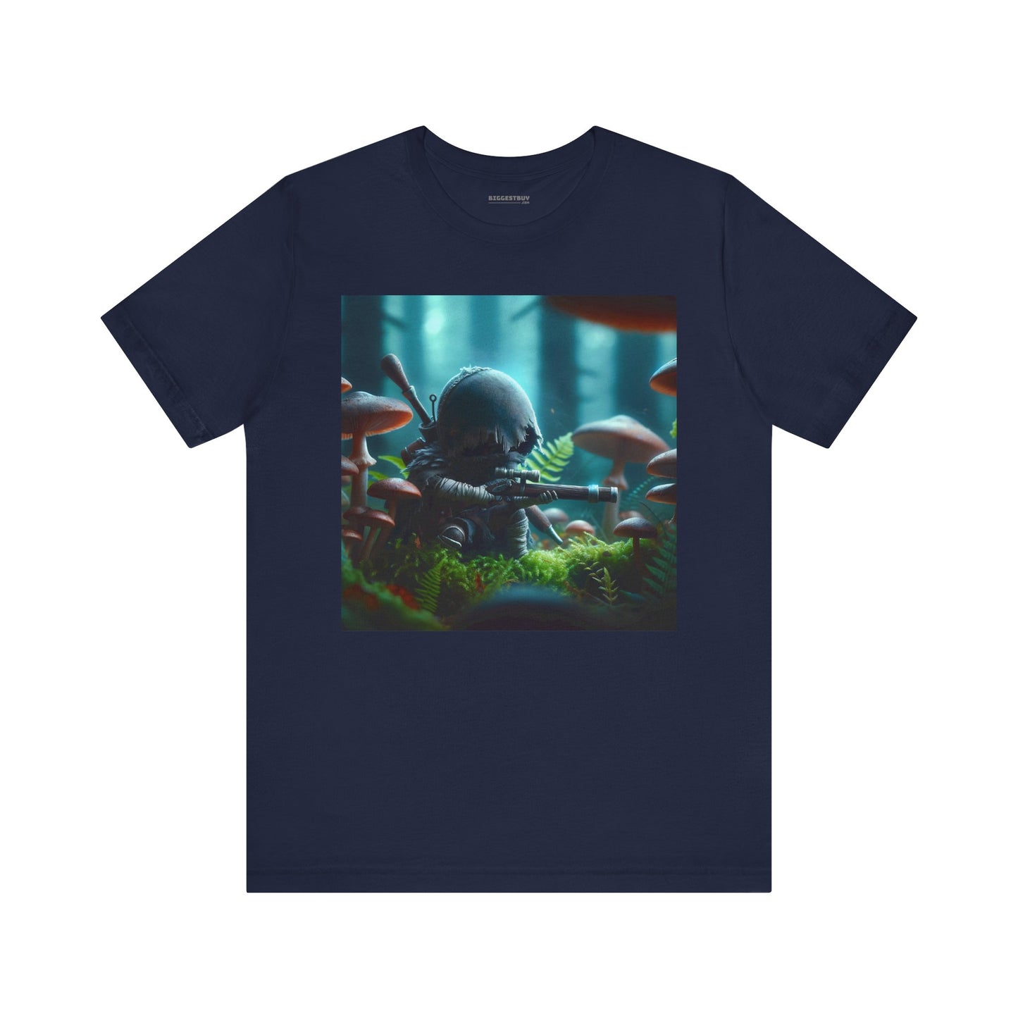 Tシャツ | ユニセックス | ジャージーTシャツ | 半袖 | バイオパンク | ミニチュア戦士 | 幻想的森