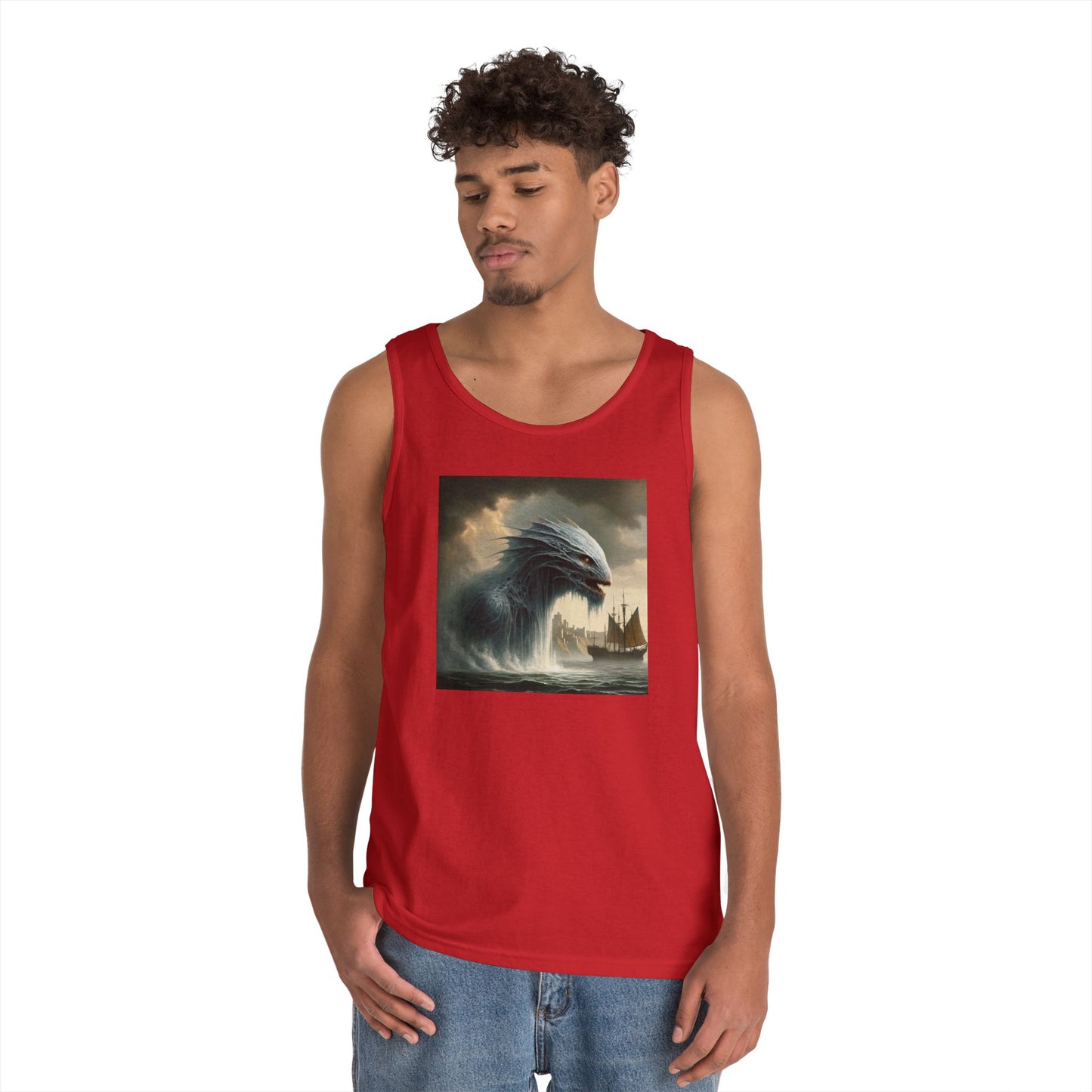 ٹینک ٹاپ | یونیسیکس | ہیوی کاٹن | نارس اساطیر | جورمنگندر | سمندری سانپ