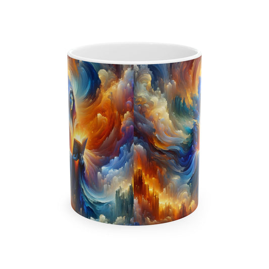 Mug | Ceramic | White | Cosmic Fantasy | Arcane Magic | Spellcaster