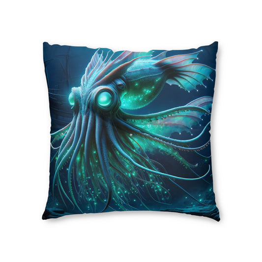 Pillow | Floor Pillow | Tufted | Square | Cosmic Horror | Abyssal Entity