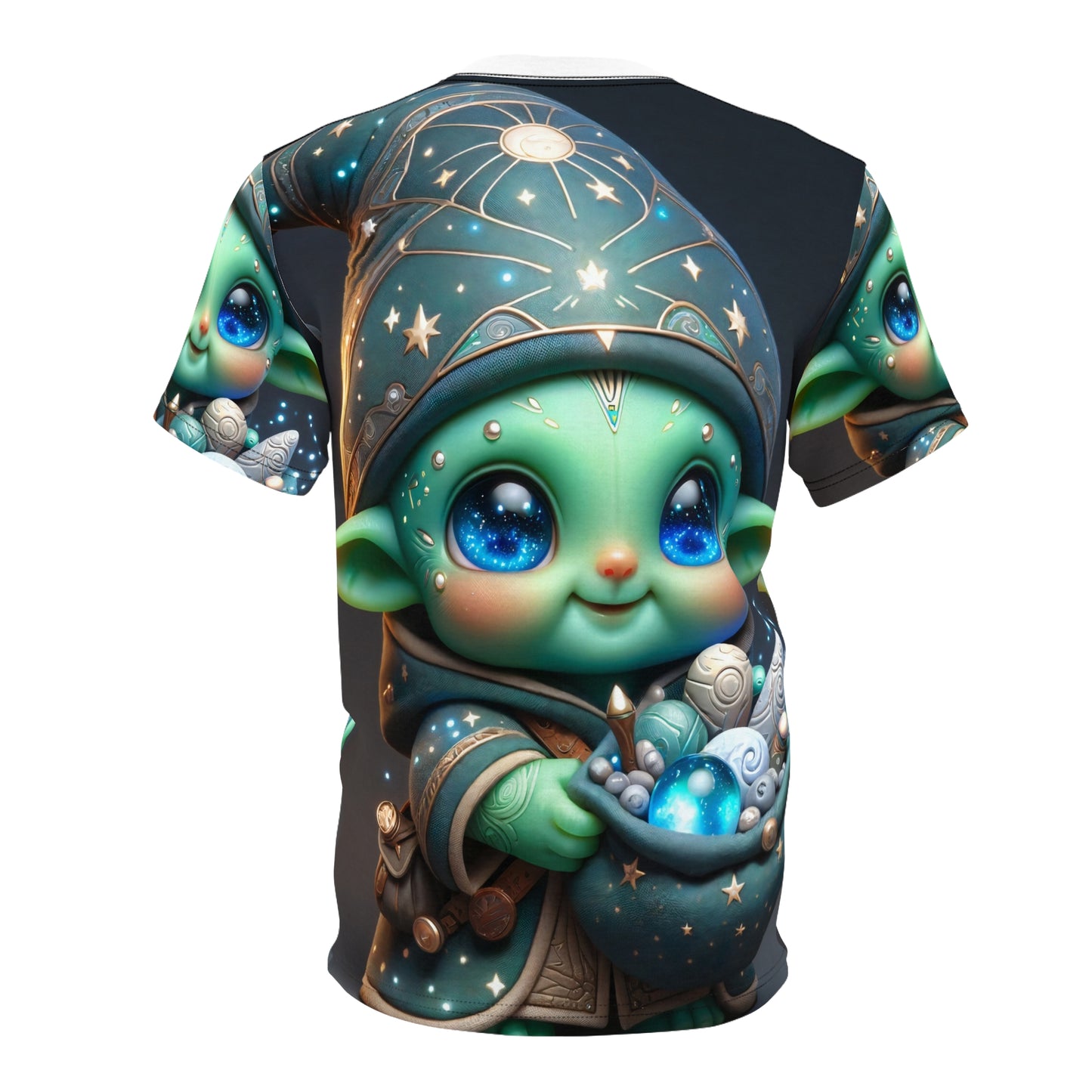 T-skjorte | Heldekkende trykk | Unisex T-skjorte | Kosmisk fantasigoblin | Figur