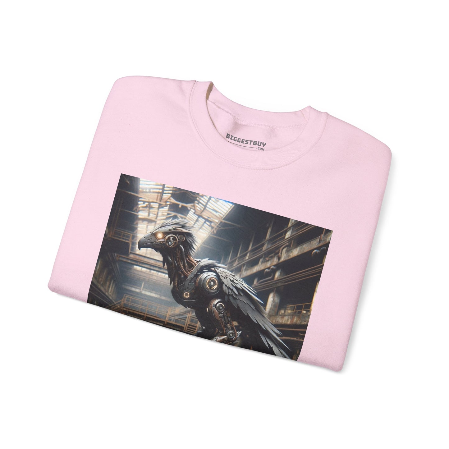Felpa | Unisex | Girocollo | Misto pesante | Steampunk Post-Apocalittico | Corvo Meccanico