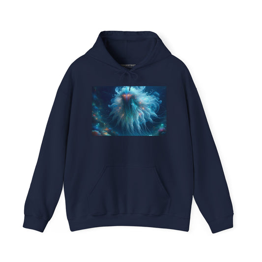 Kapüşonlu Sweatshirt | Unisex | Kapüşonlu Sweatshirt | Kalın Karışım | Kozmik Deniz Fantezisi | Medusa