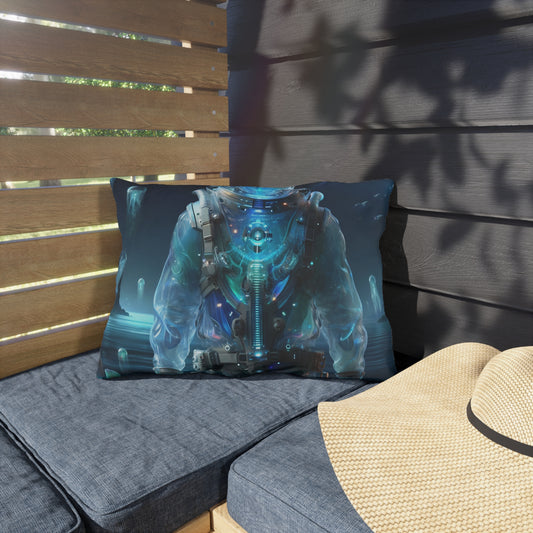 Kissen | Outdoor-Kissen | Weltraum-Biolumineszenz | Astronaut