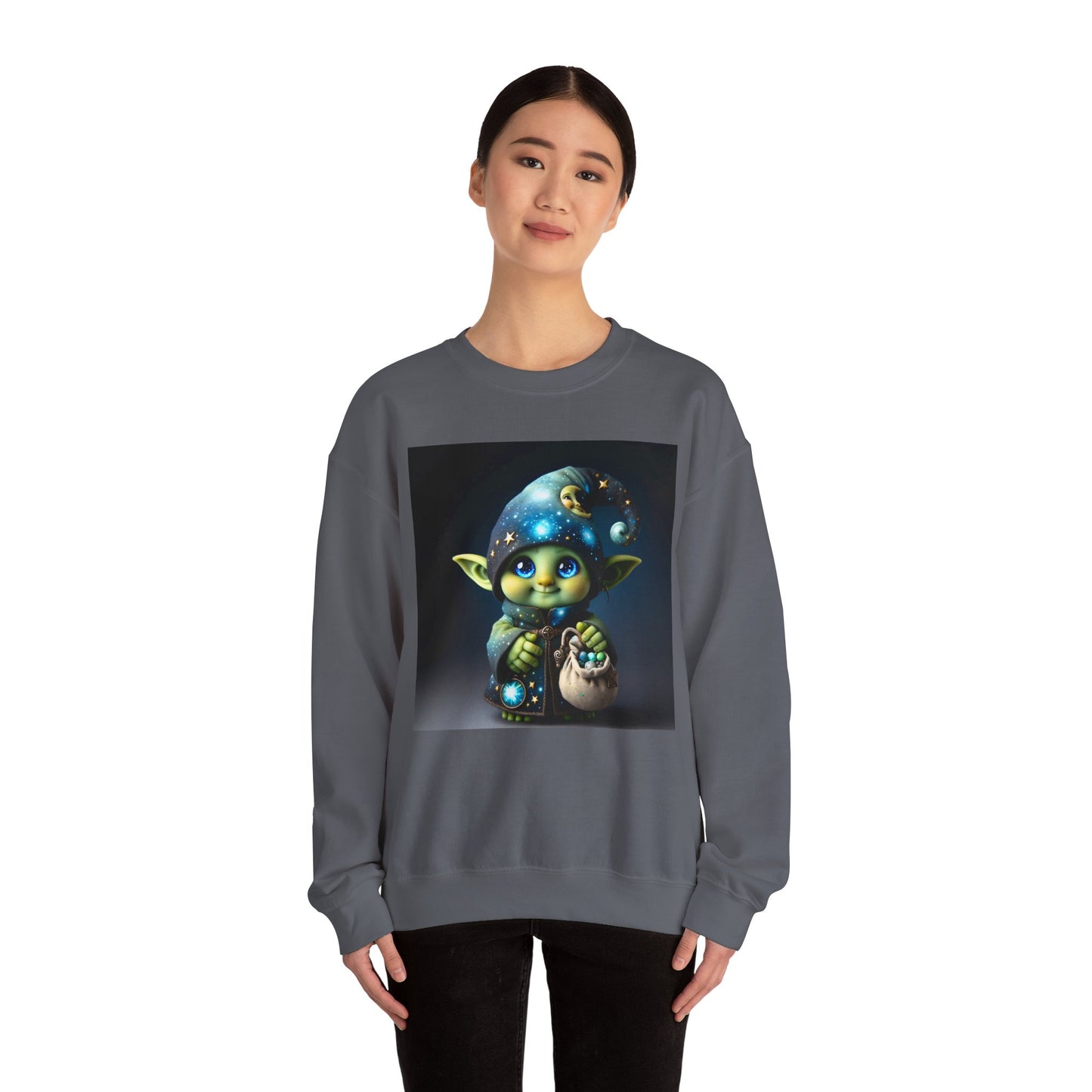Genser | Unisex | Rund hals | Kraftig blanding | Fantasi | Skogsalv | Trollmann