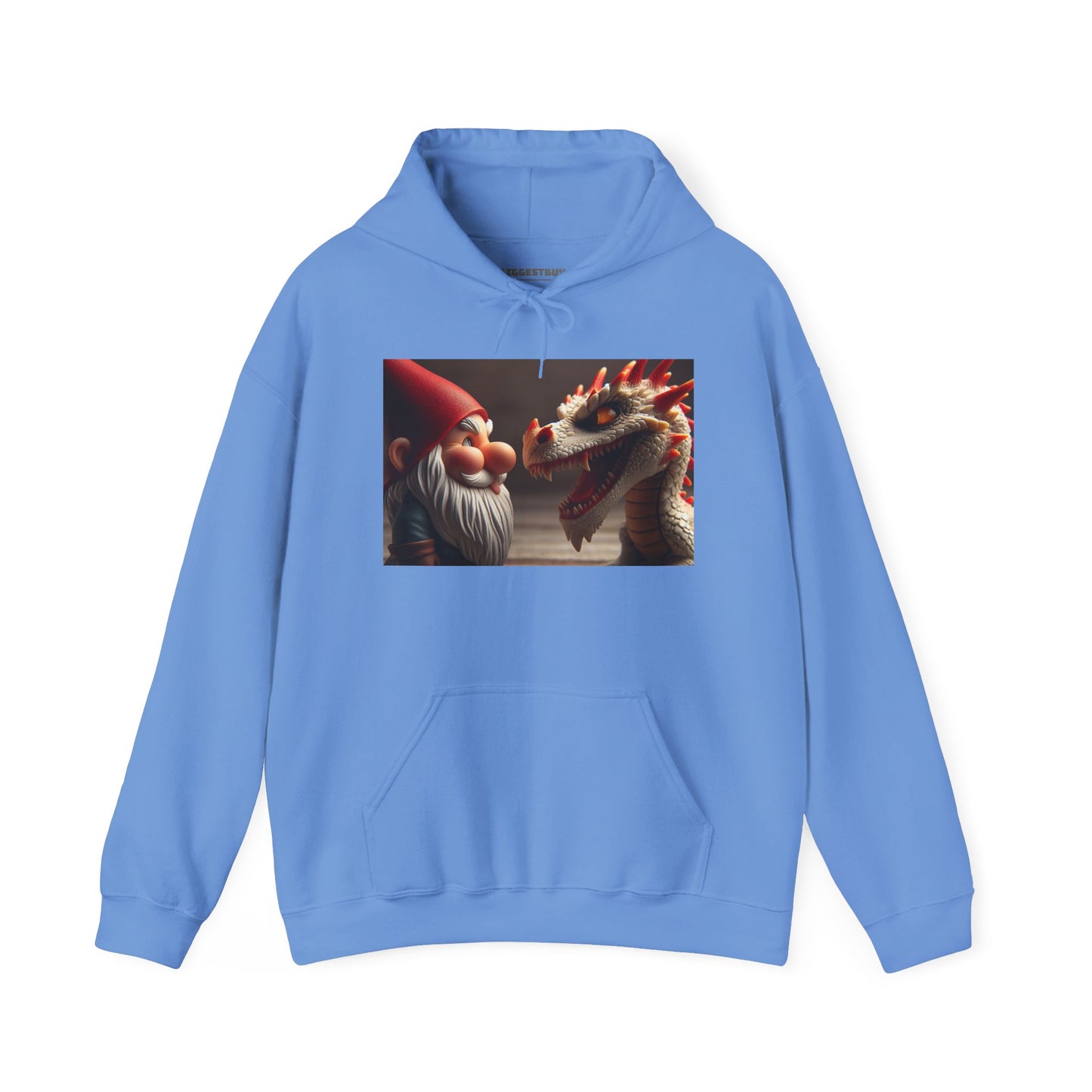 Bluza z kapturem | Unisex | Bluza dresowa z kapturem | Gruba mieszanka | Fantasy folklorystyczne | Gnom i Smok