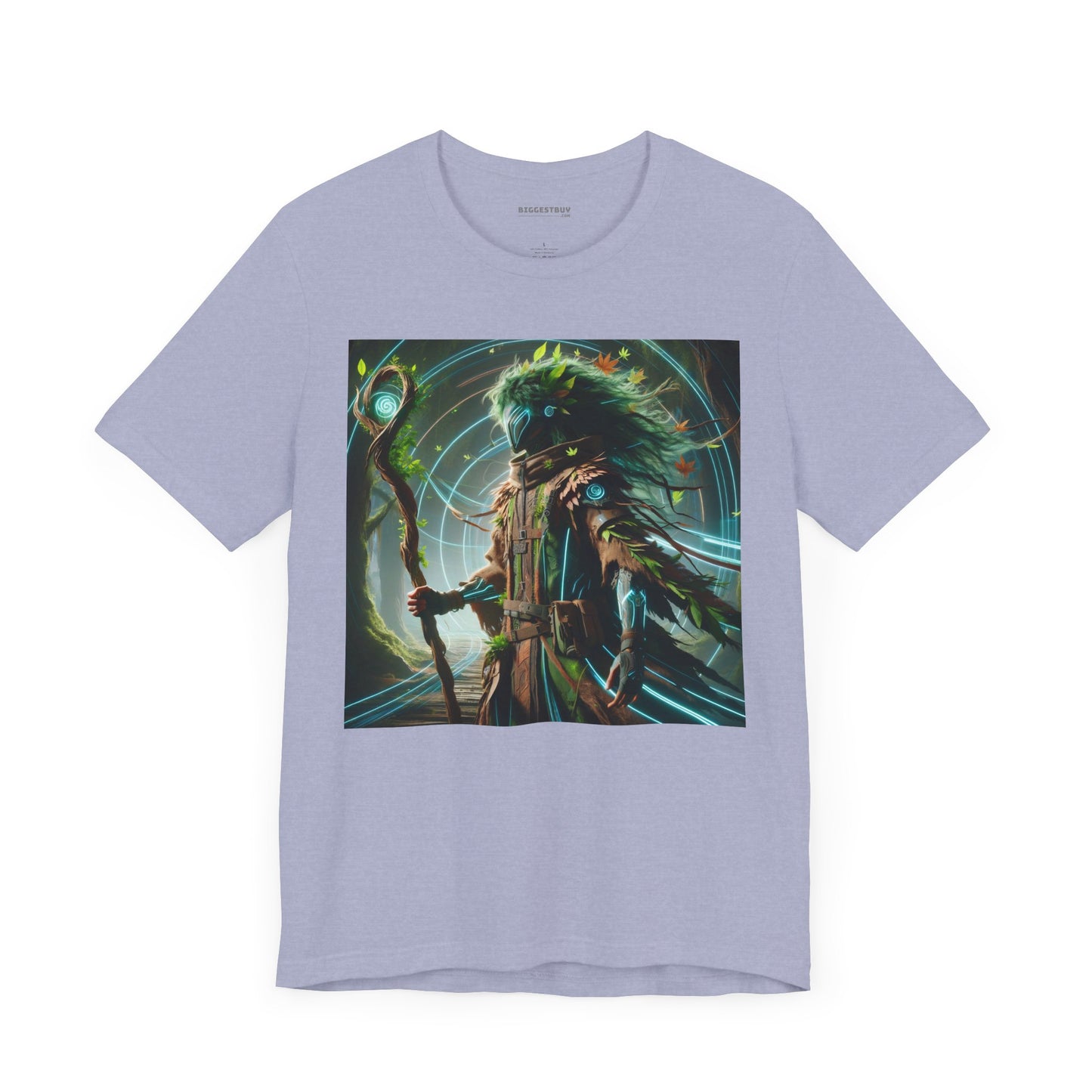 เสื้อยืด | ยูนิเซ็กส์ | เสื้อยืดเจอร์ซีย์ | แขนสั้น | ตำนานป่าพิศวง | เทพเจ้าแห่งพงไพร