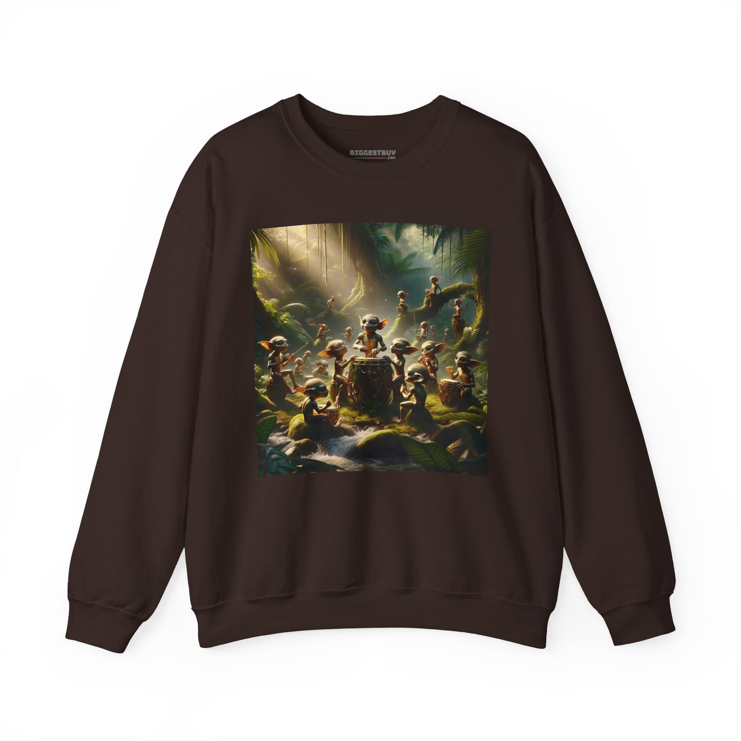 เสื้อสเวตเตอร์ | ยูนิเซ็กส์ | คอกลม | ผ้าผสมเนื้อหนา | แฟนตาซีป่า | วิถีธรรมชาติ | ภูตน้อย