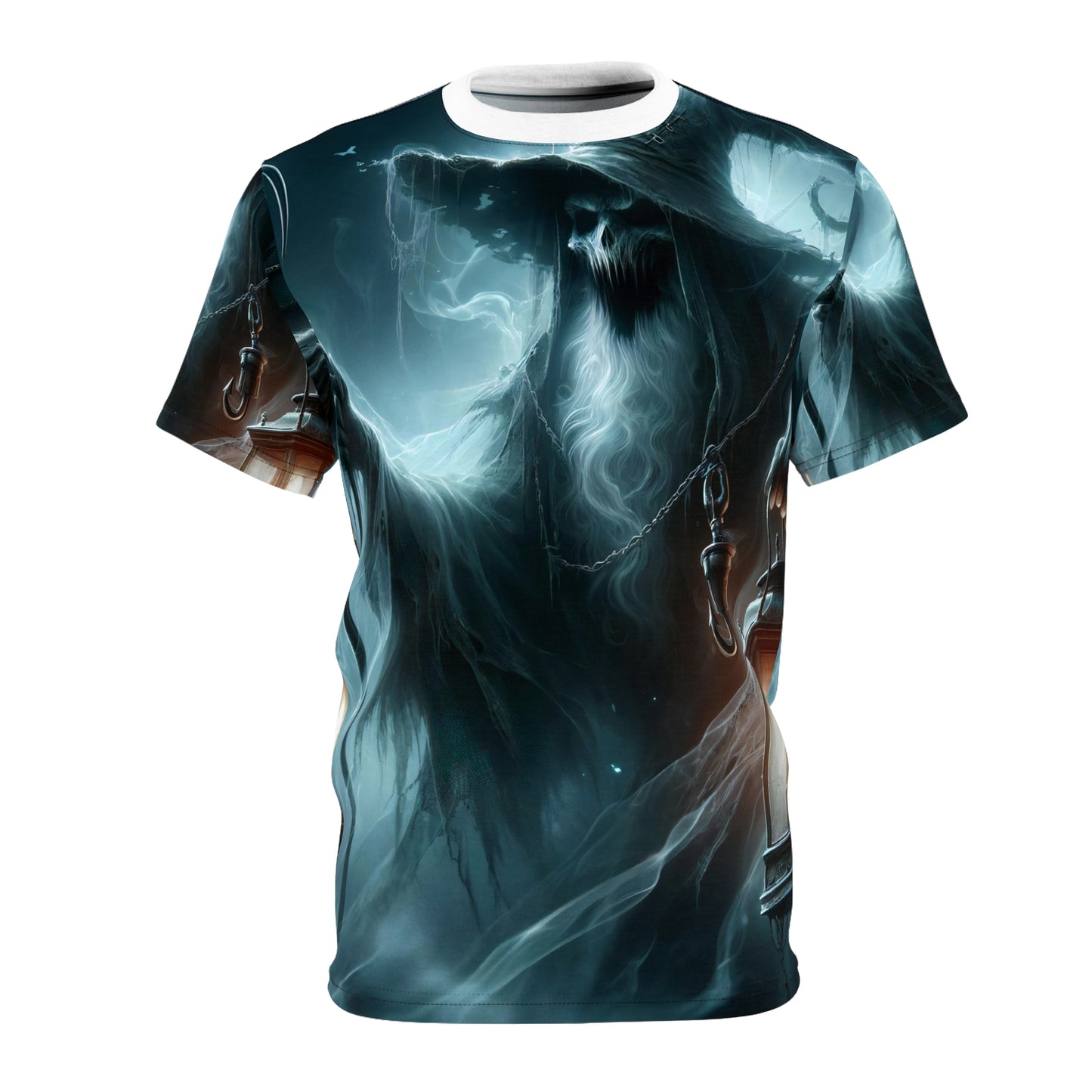 Tシャツ | 全面プリント | ユニセックスTシャツ | ダークファンタジー | 幽霊魔術師 | 霊体