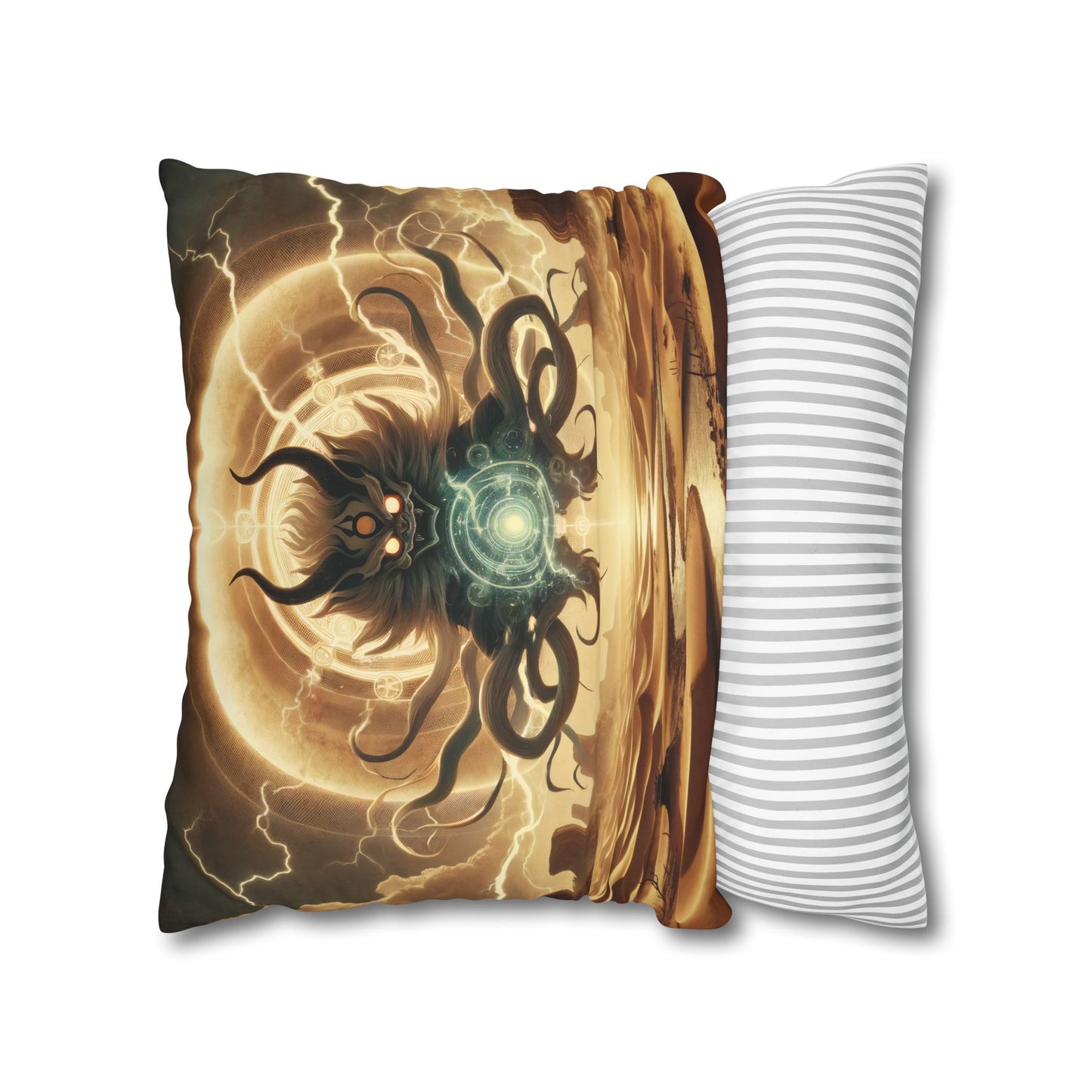 Funda de almohada | Cuadrado | Lienzo de poliéster | Horror Cósmico | Entidad Lovecraftiana | Caos