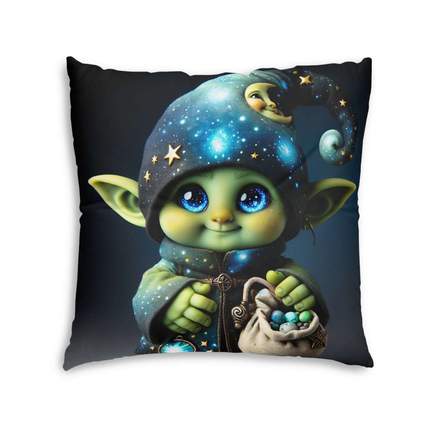 Cuscino | Cuscino da pavimento | Trapuntato | Quadrato | Fantasy | Folletto Celestiale