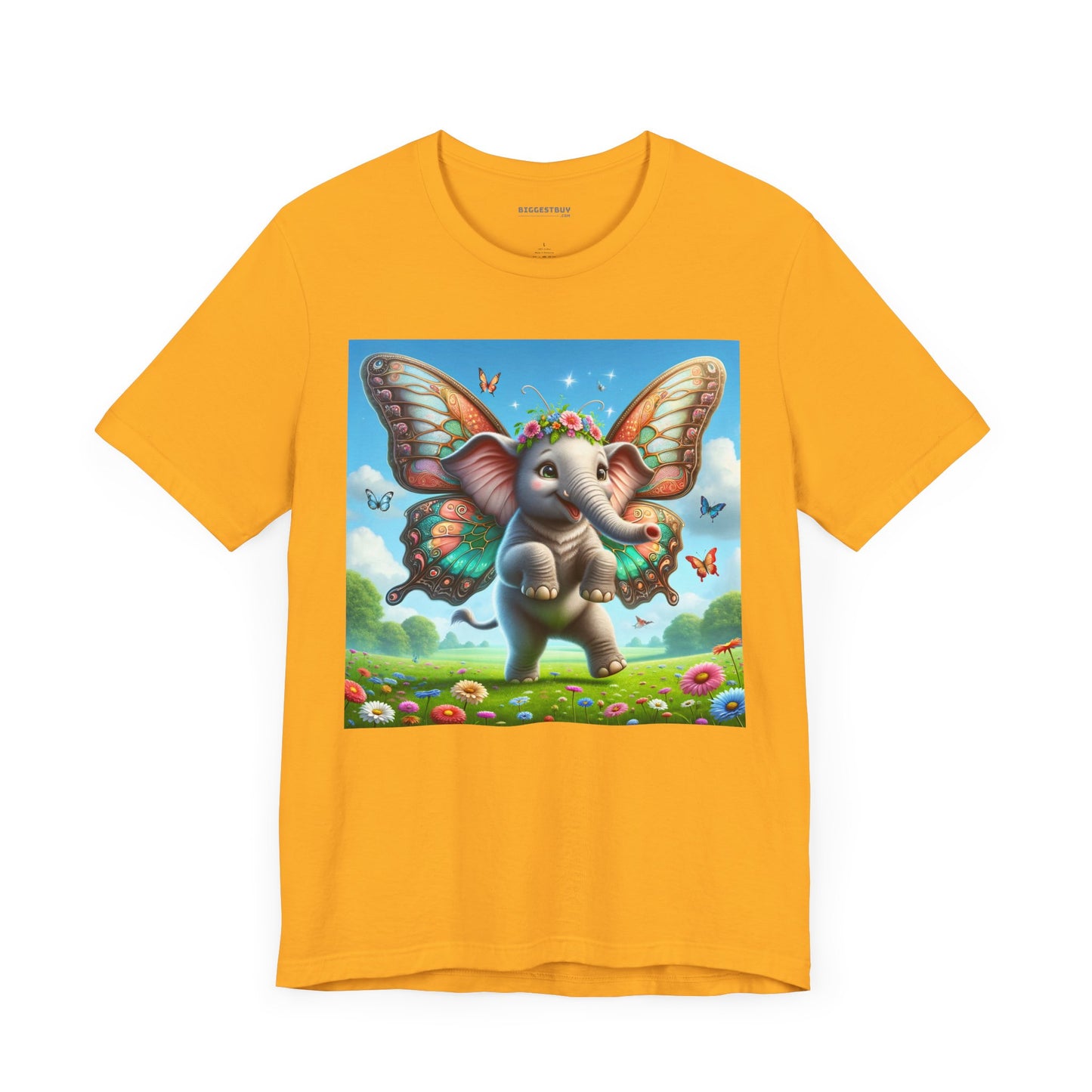 T-shirt | Unisex | Maglietta in jersey | Manica corta | Mitologia Fantastica | Airavata | Elefantino
