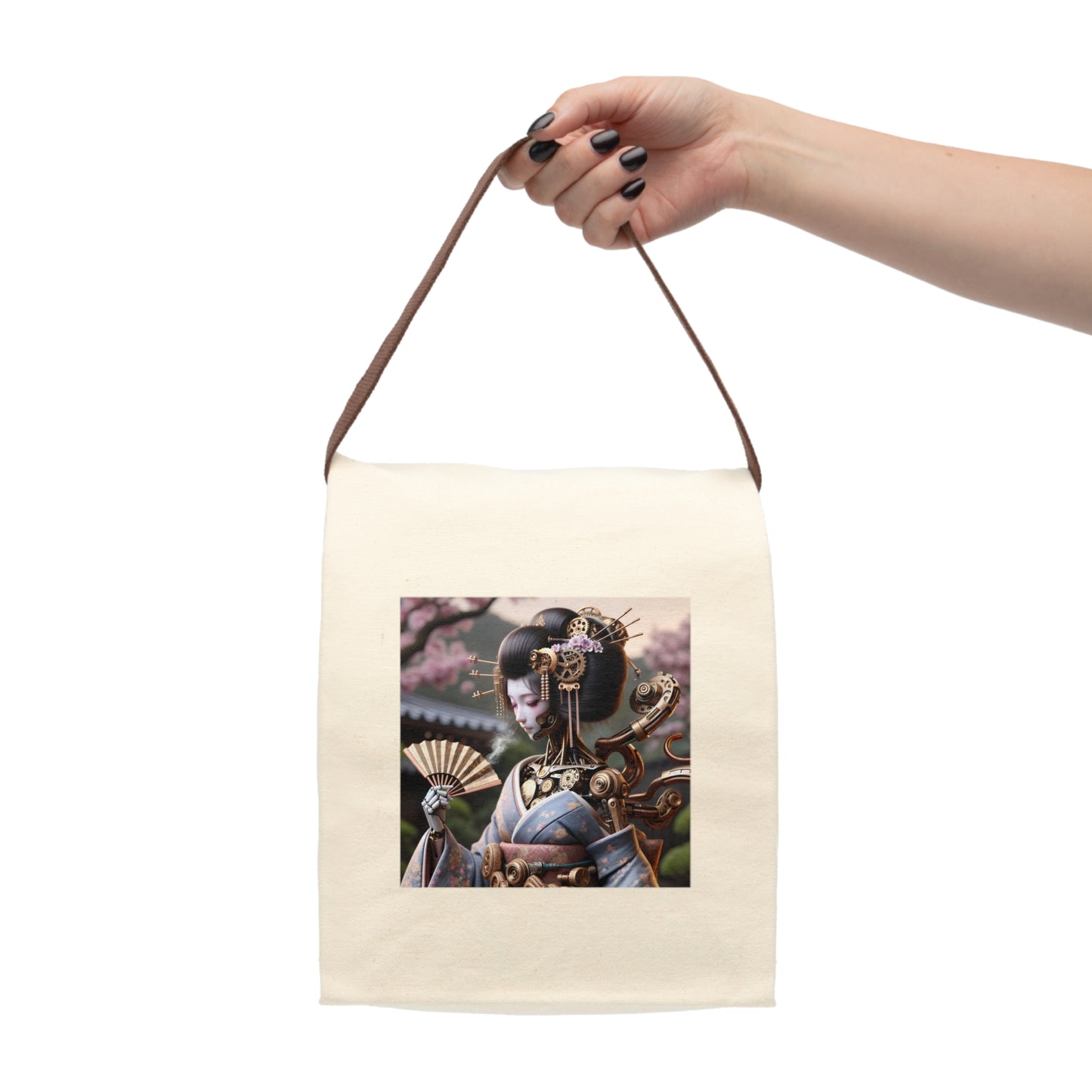 حقيبة غداء | قماش | بحزام | ستيمبانك | جيشا آلية | روبوت