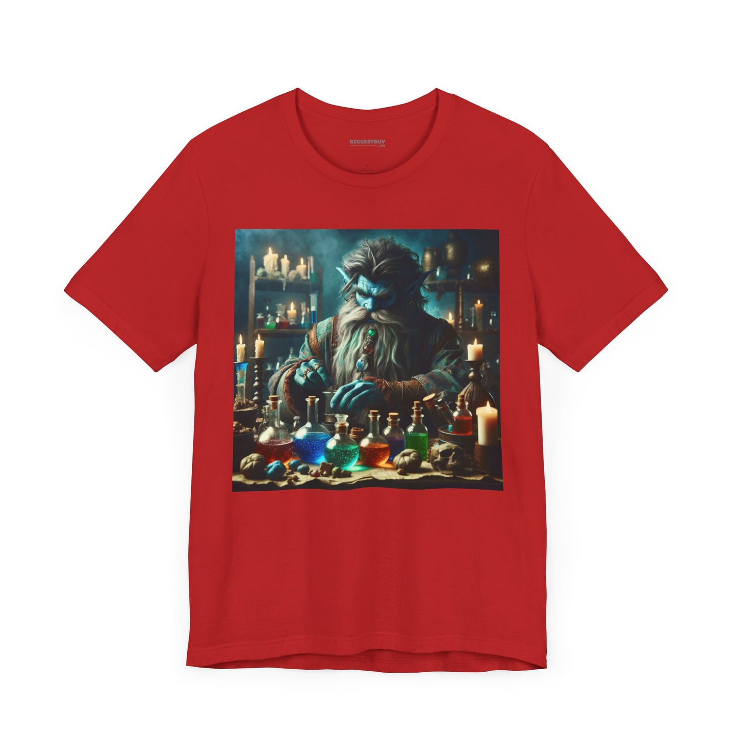 T-shirt | Unisex | Maglietta in jersey | Manica corta | Alchimia Mistica | Djinn Blu