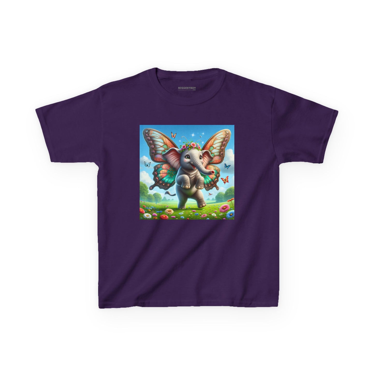 T-Shirt | Koszulka dziecięca | Ciężka bawełna | Baśniowa fauna | Airavata | Słonik