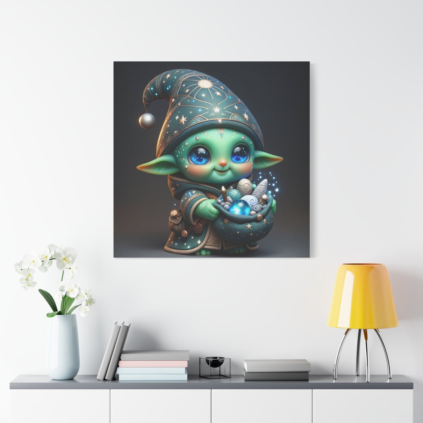 Lerret | Matt | Kosmisk fantasigoblin | Figur
