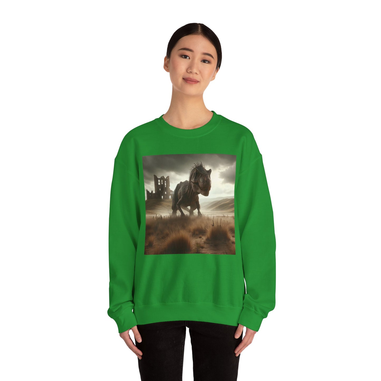 Felpa | Unisex | Girocollo | Misto pesante | Paleofinzione | Dinosauri Preistorici | T-Rex