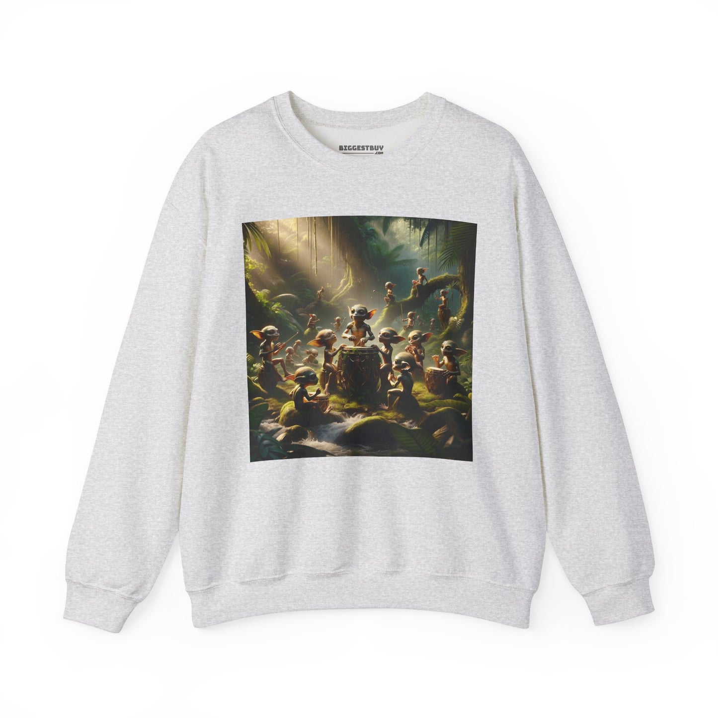 เสื้อสเวตเตอร์ | ยูนิเซ็กส์ | คอกลม | ผ้าผสมเนื้อหนา | แฟนตาซีป่า | วิถีธรรมชาติ | ภูตน้อย