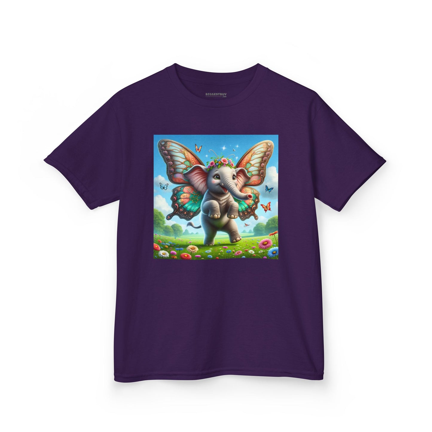 T-Shirt | Koszulka dziecięca | Ciężka bawełna | Baśniowa fauna | Airavata | Słonik