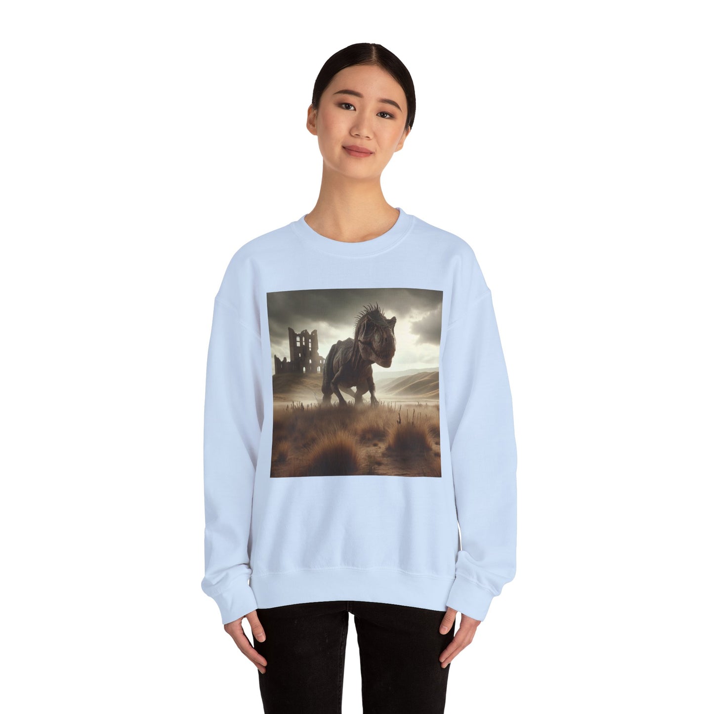 Felpa | Unisex | Girocollo | Misto pesante | Paleofinzione | Dinosauri Preistorici | T-Rex