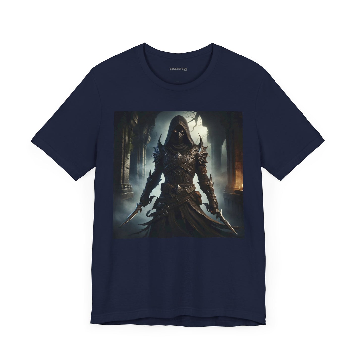 เสื้อยืด | ยูนิเซ็กส์ | เสื้อยืดเจอร์ซีย์ | แขนสั้น | จอมนักฆ่าเงามืด | นักล่าวิญญาณ