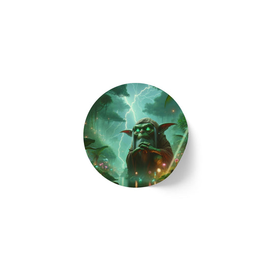 Sticker Label Roll | Round | Shamanic Fantasy | Boggart | Goblin