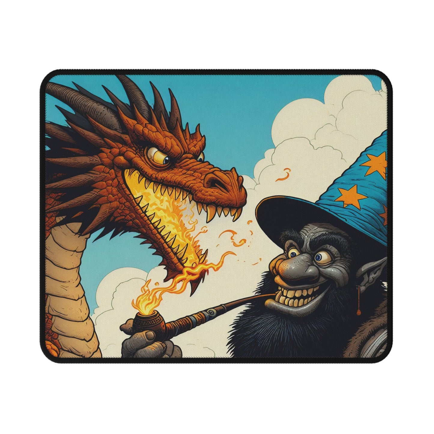 Podkładka pod mysz | Heroiczne fantasy | Smok i czarodziej