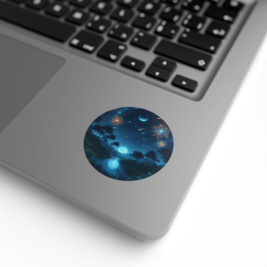 Stickerlabelrol | Rond | Kosmische Fantasie | Astralagos