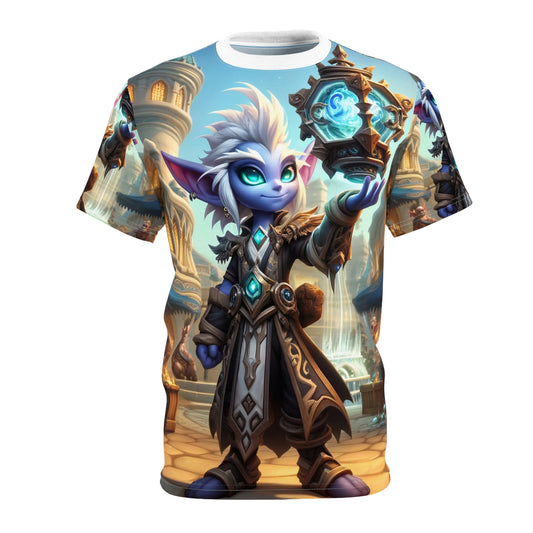 ٹی شرٹ | آل اوور پرنٹ | یونیسیکس ٹی | وقت کا جادو | گنوم کروناٹرجی | جادوگر