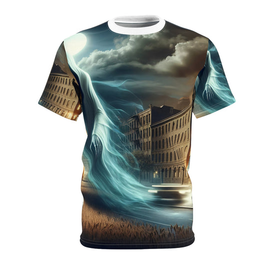 T-Shirt | Cetak Seluruhnya | Kaos Unisex | Hantu Urban | Penampakan | Spektral