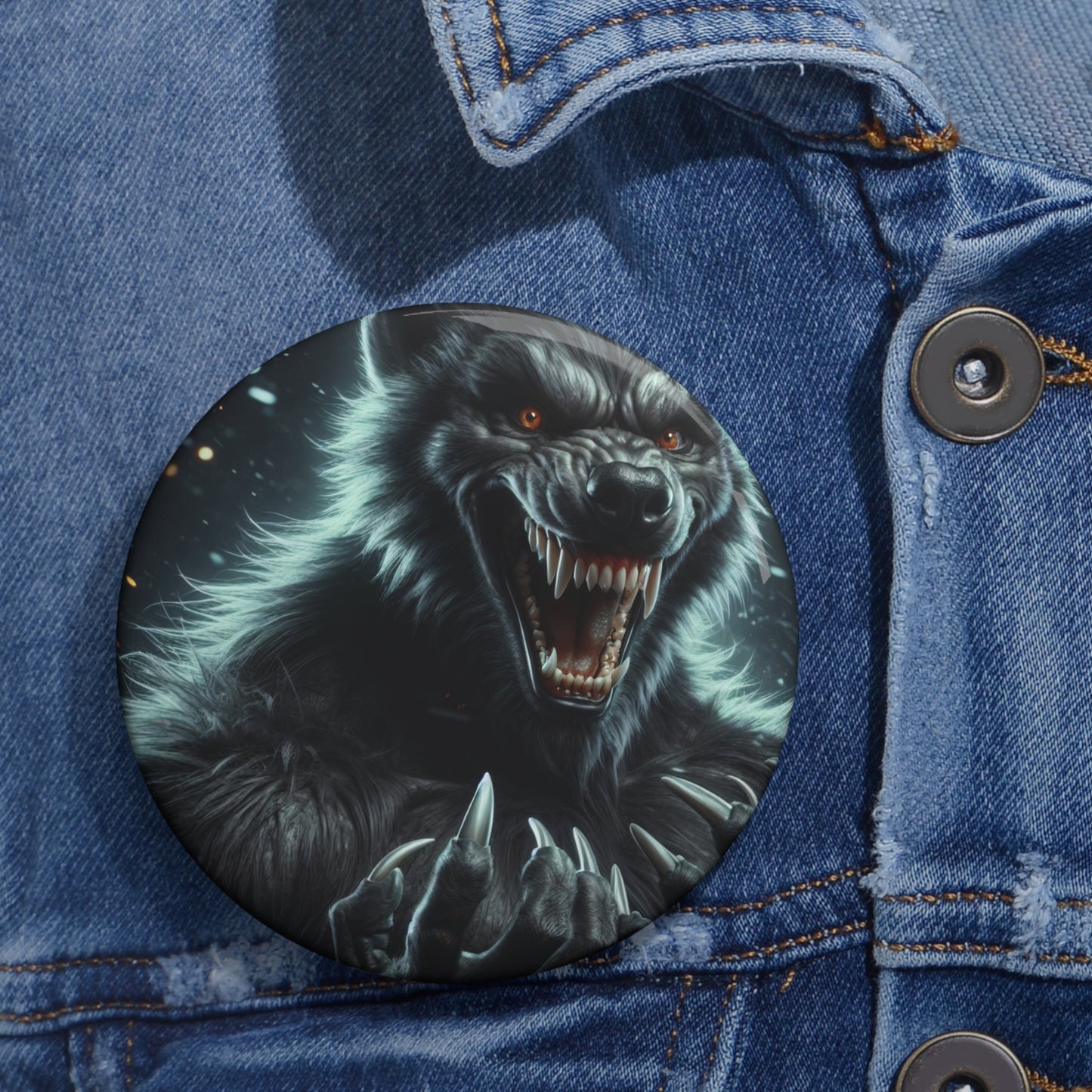 زر | زر بدبوس | بدبوس خلفي | رعب الذئاب | أسطورة المستذئب | وحش