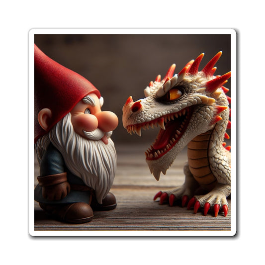 Magnet | Vinyl | Mythische Folklore | Gnome und Drachen