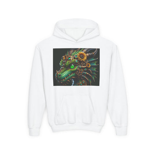 Sweatshirt | Youth | Hooded | Heavy Blend | Steampunk Fantasy | Dragon Head