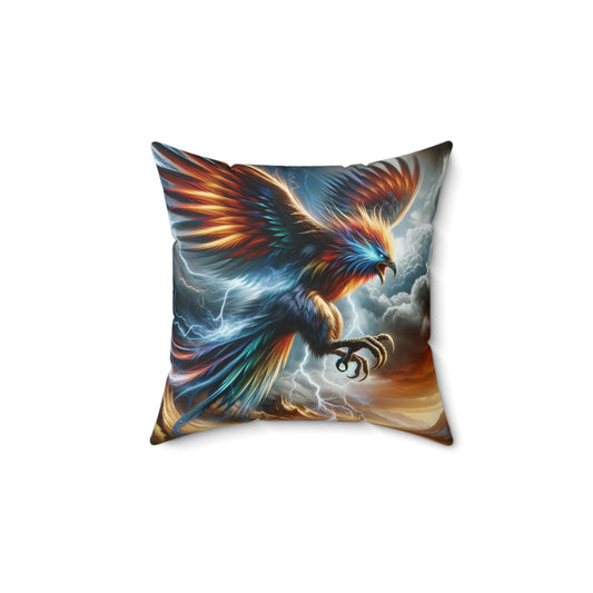 Bantal | Poliester | Persegi | Legenda Phoenix | Api Keabadian